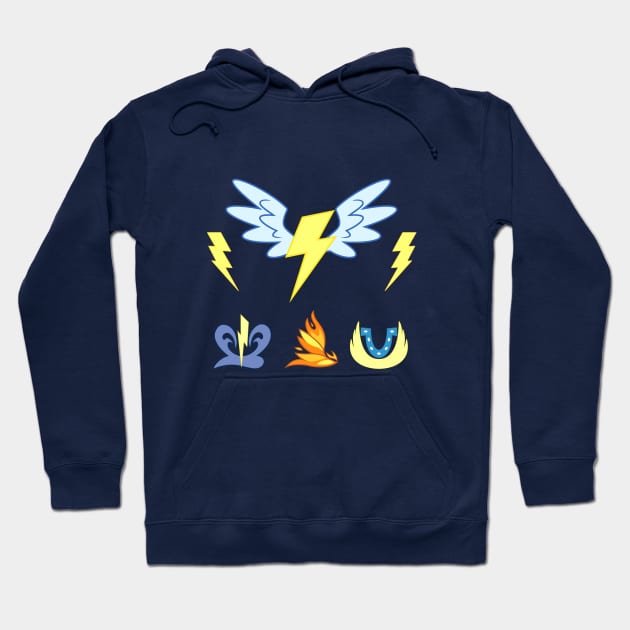 My little Pony - Wonderbolts Cutie Mark Special Hoodie by ariados4711